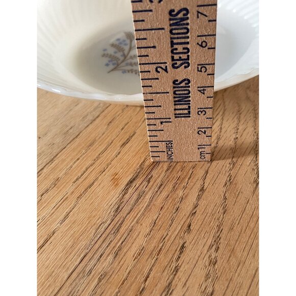 Set Of 4 Vintage Termocrisa Mexican Milk Glass Bowls With Floral Design - Picture 8 of 8